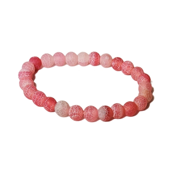 Weathered Pink Natural Stone Bracelet - Picture 2 of 13
